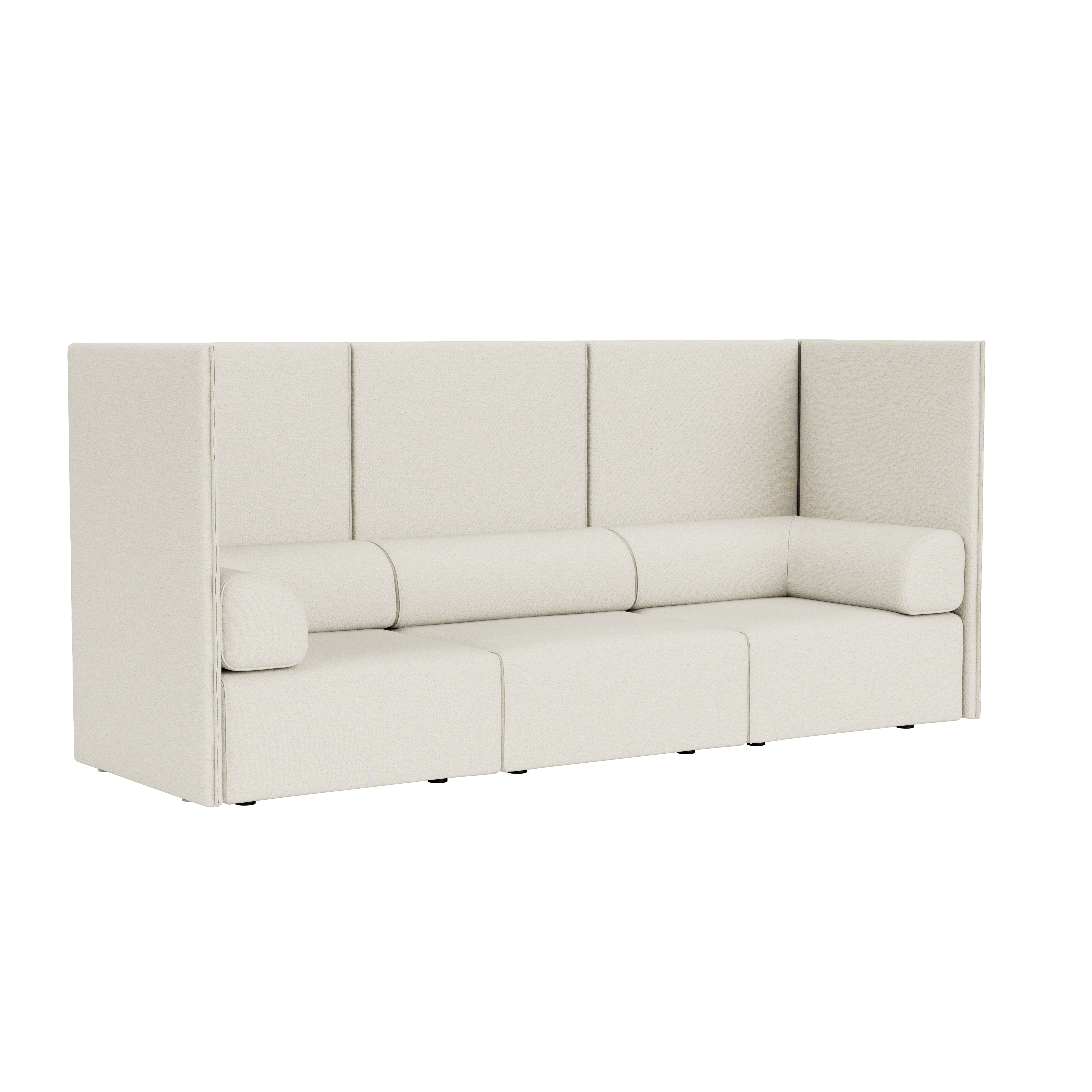 3-seater Sofa High Back with Armrests