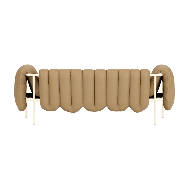 Puffy 2.5-seater Sofa, Elmosoft Leather 03009 / Cream, Art. no. 95979 (image 5)