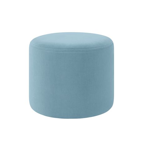 Bon Pouf Round, Light Blue