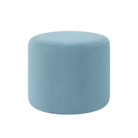 Bon Pouf Round, Light Blue