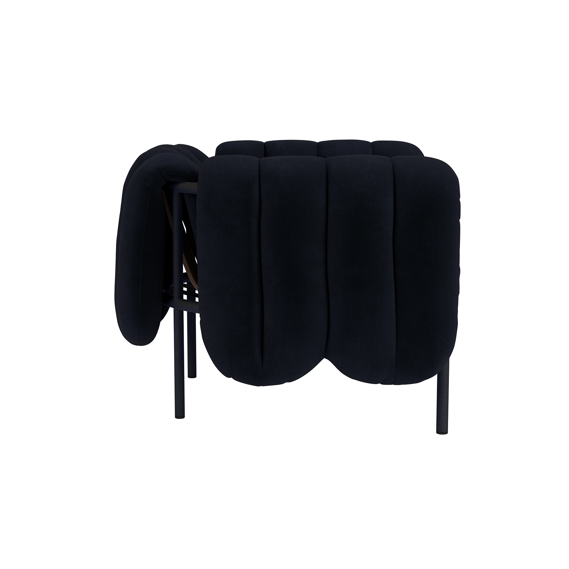 Puffy Lounge Chair, Velluto Coex VL30 / Black Grey (UK), Art. no. 31848 (image 4)