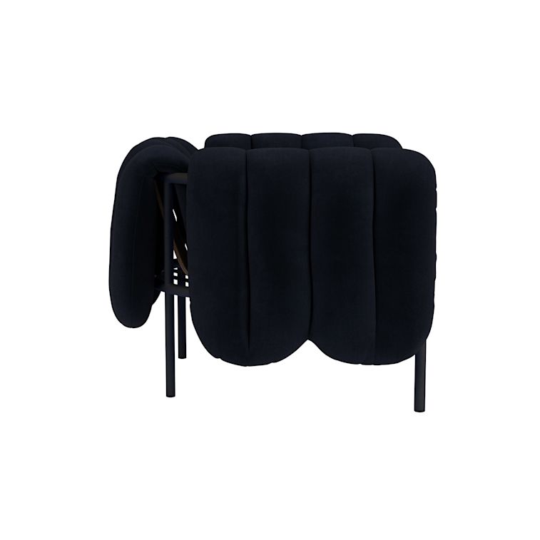 Puffy Lounge Chair, Velluto Coex VL30 / Black Grey (UK), Art. no. 31848 (image 4)