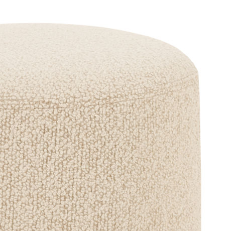 Bon Pouf Round, Eggshell (UK)