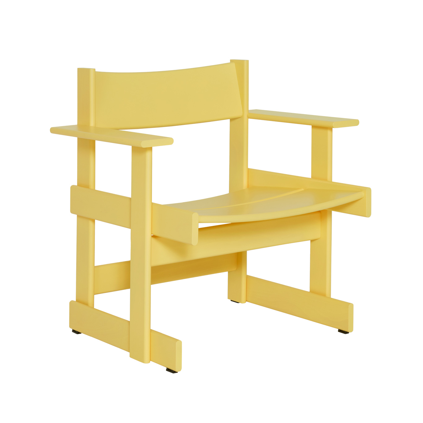 Bullnose Lounge Chair, Yellow