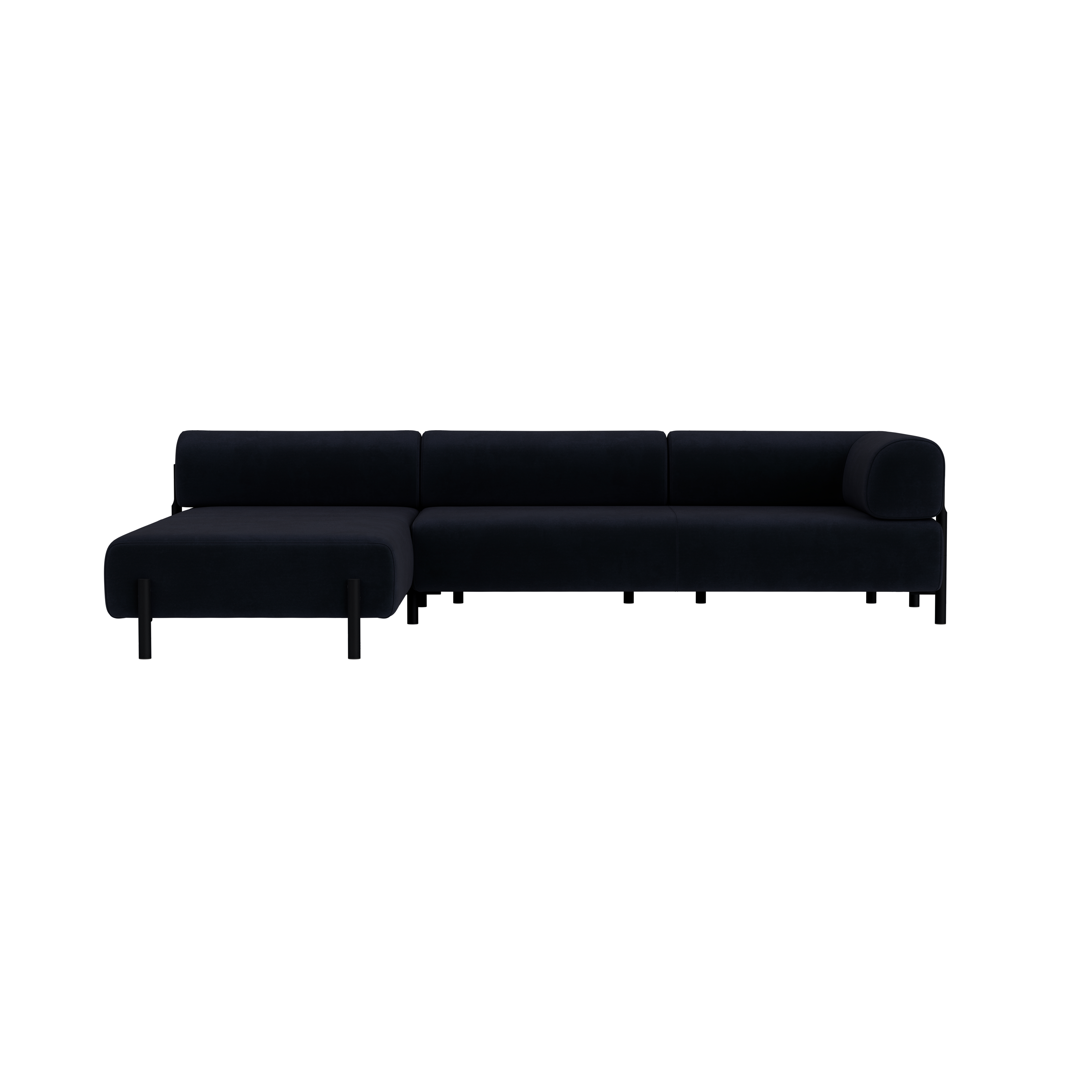 Palo Corner Sofa Left, Velluto Coex VL30/Black, Art. no. 31877 (image 2)