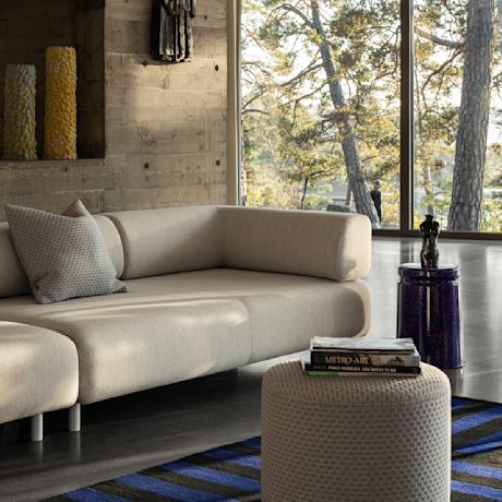 Palo 2-seater Sofa Chaise Right, Chalk