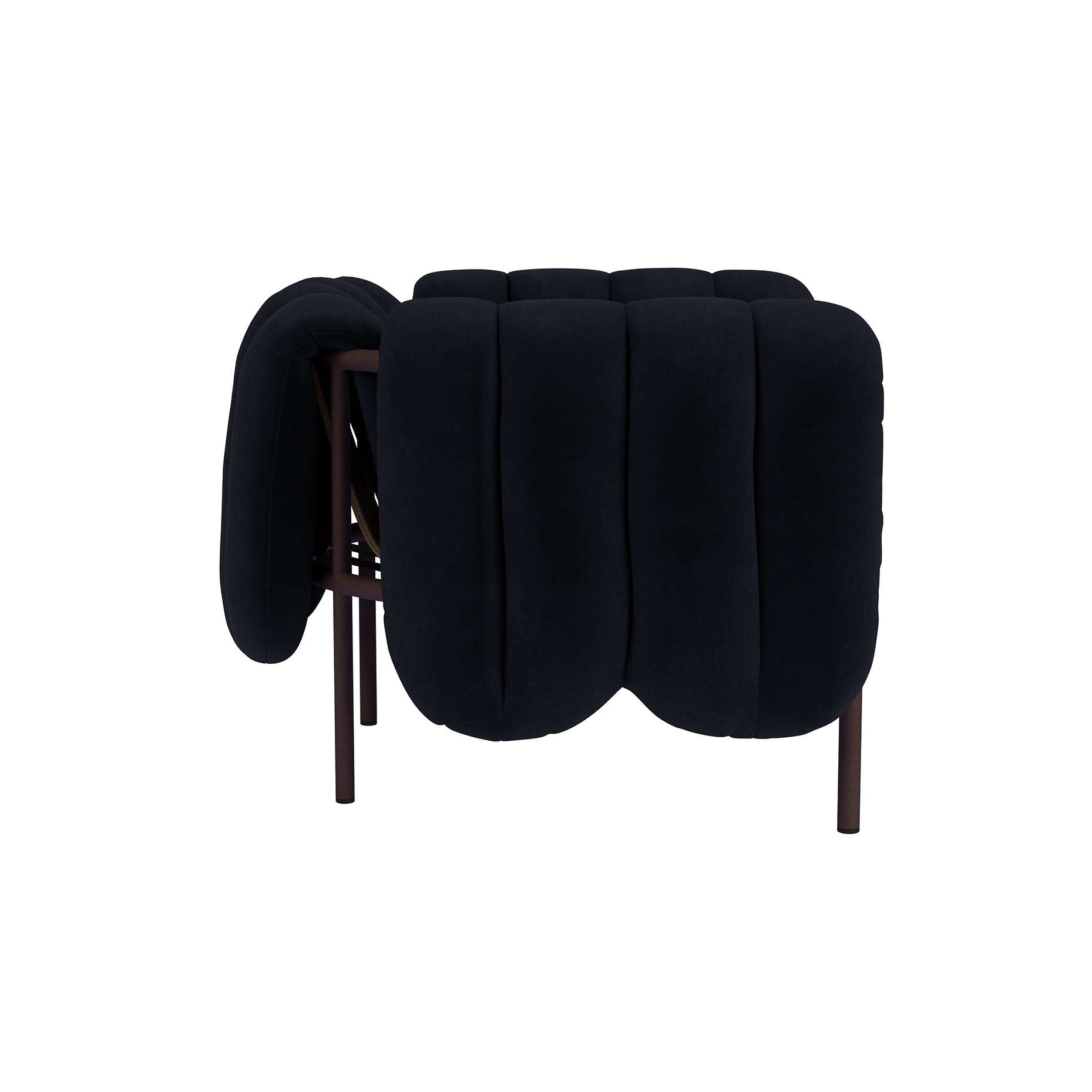 Puffy Lounge Chair, Velluto Coex VL30 / Chocolate, Art. no. 31844 (image 4)