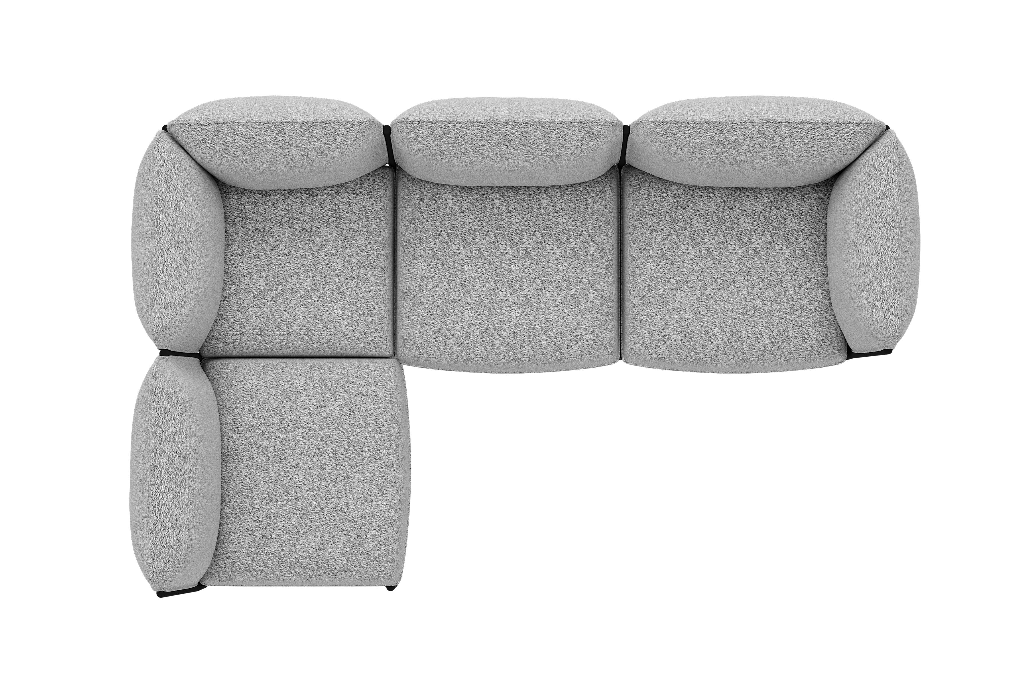 Kumo Corner Sofa Left with Armrest, Porcelain, Art. no. 30438 (image 3)