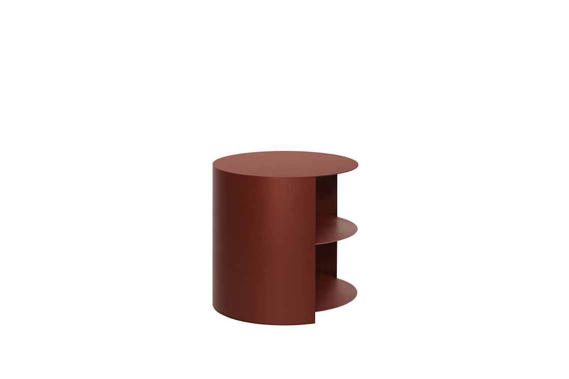 Hide Side Table, Red Brown Textured, Art. no. 30744 (image 2)