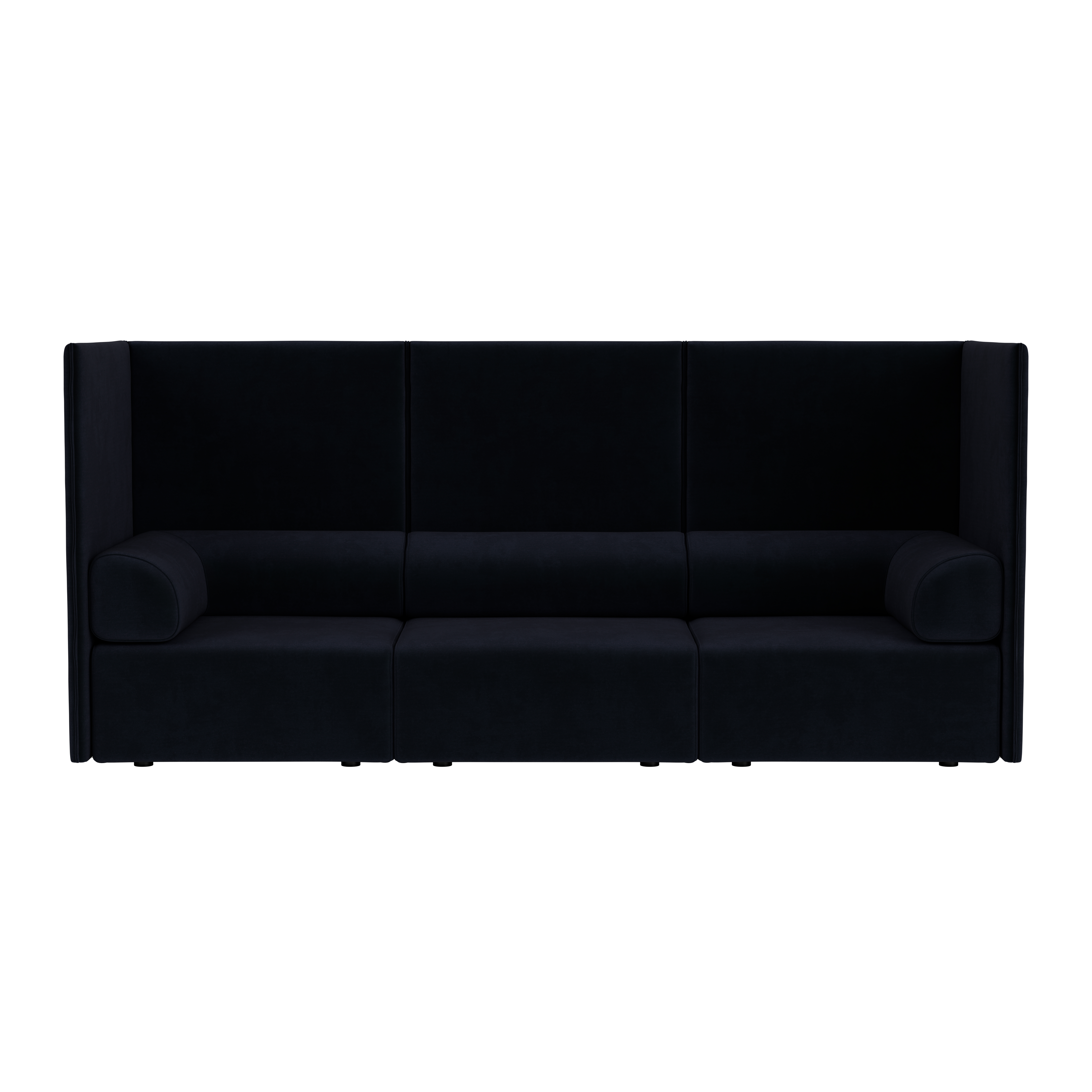Palo Block 3-seater Sofa High Back with Armrests, Velluto Coex VL30, Art. no. 31928 (image 2)