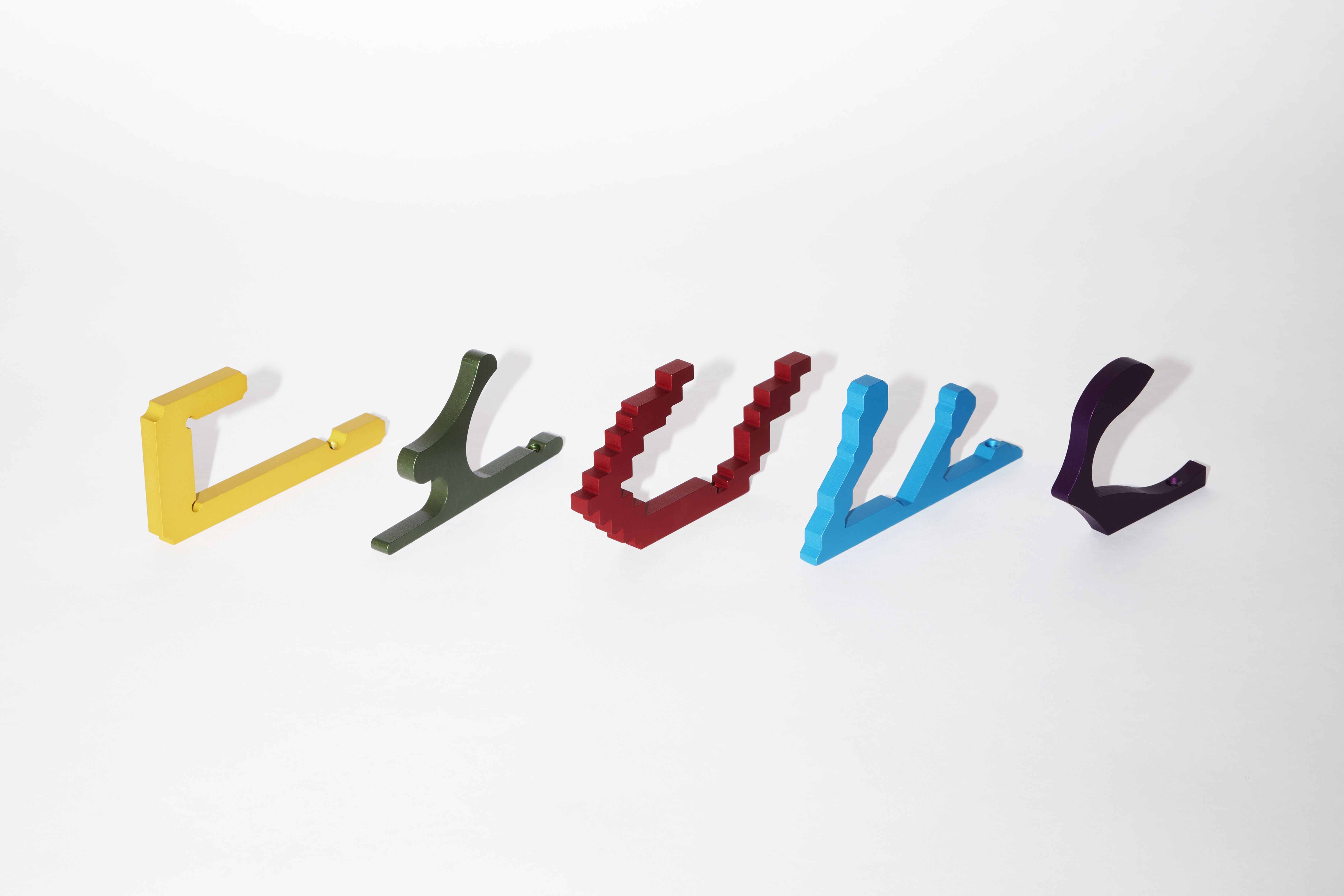 Hooked Set of 5 Hooks, Multi, Art. no. 70025 (image 2)