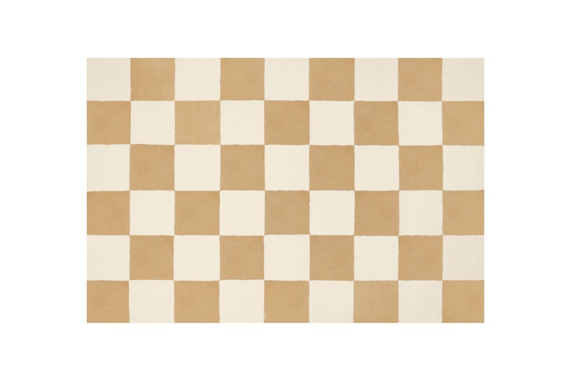 Pattern Rug Large, Off-white / Cream Check, Art. no. 31364 (image 1)