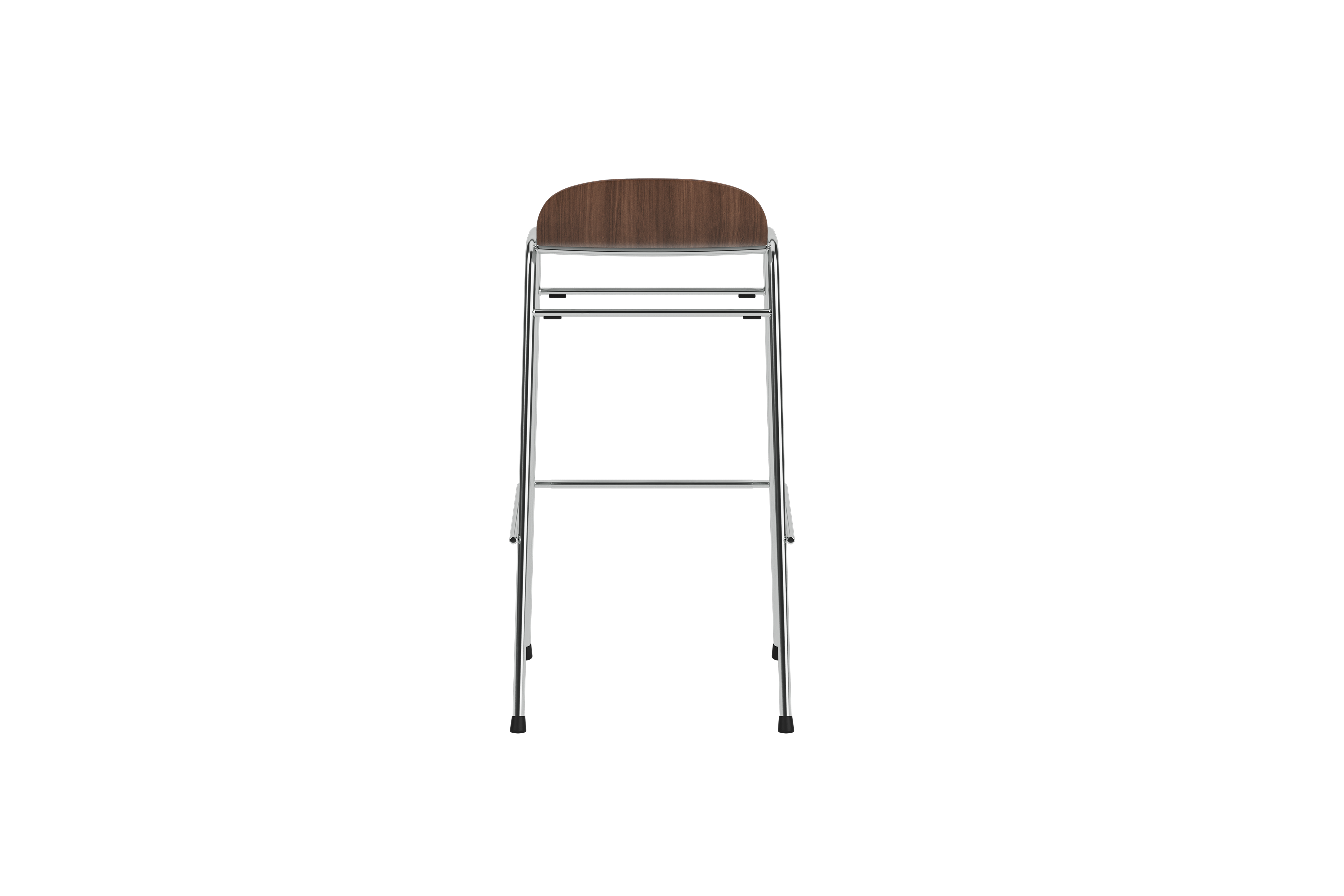 Touchwood Bar Stool, Walnut / Chrome, Art. no. 31629 (image 4)