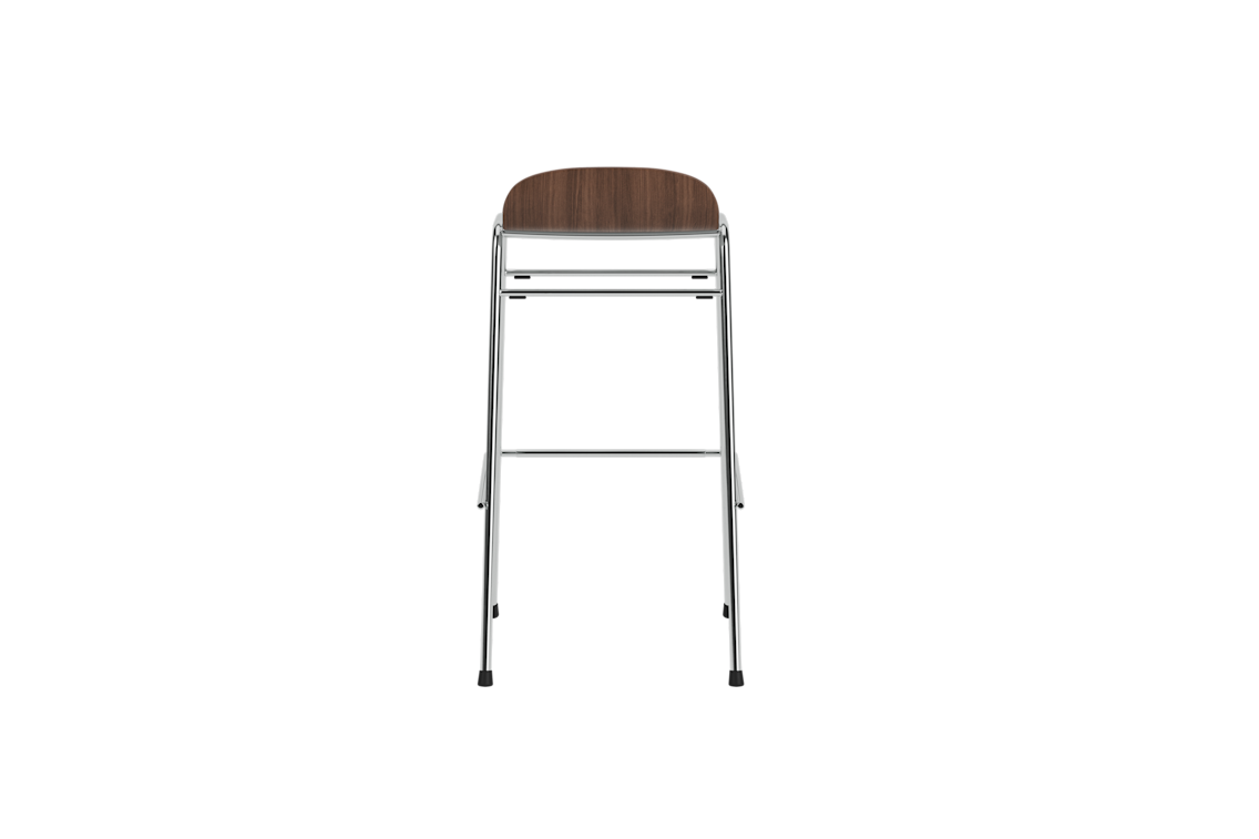 Touchwood Bar Stool, Walnut / Chrome, Art. no. 31629 (image 4)