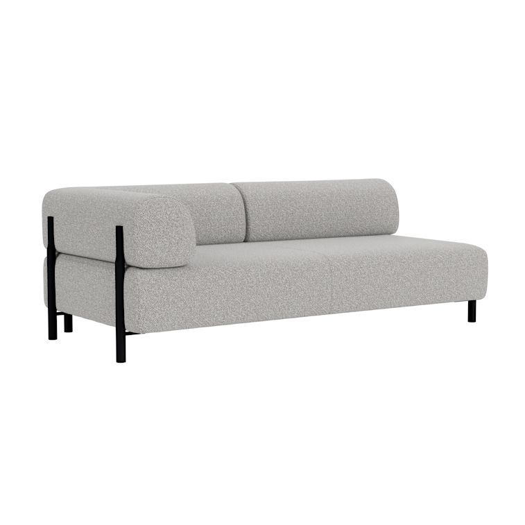 Palo 2-seater Sofa Chaise Left, Storr 612/Black, Art. no. 90779 (image 1)