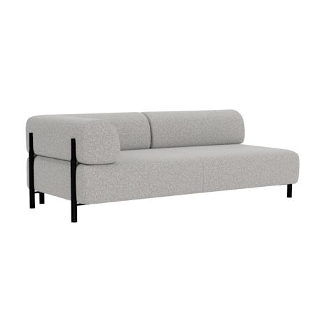 Palo 2-seater Sofa Chaise Left, Storr 612/Black
