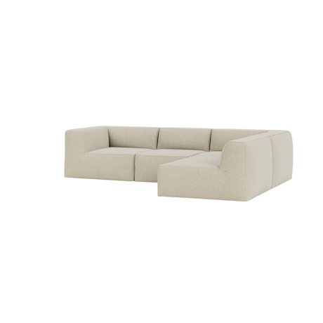 Great 3-seater Sofa Narrow Corner Right, Safire 0014