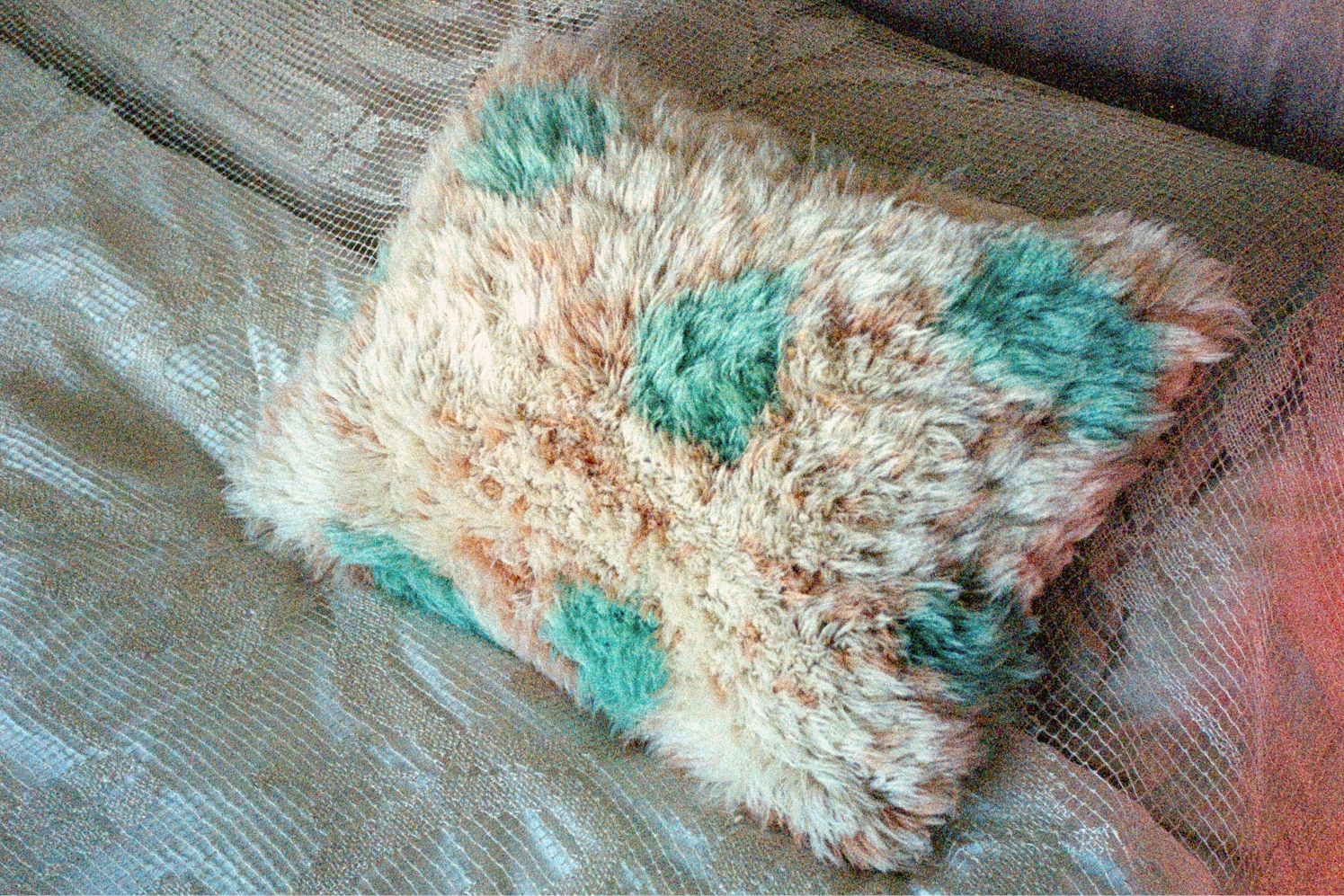 Monster Cushion Large, Turquoise / Peach, Art. no. 30793 (image 5)