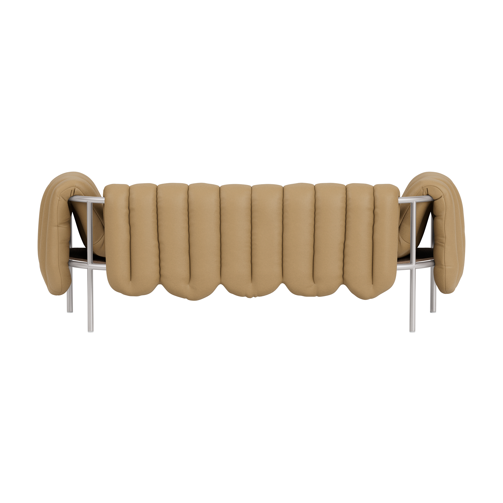 Puffy 2.5-seater Sofa, Elmosoft Leather 03009 / Stainless, Art. no. 96015 (image 5)