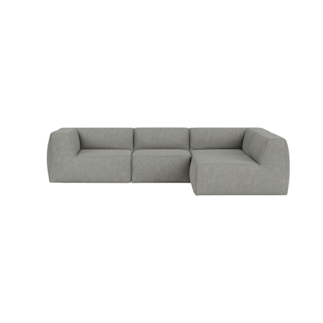 Great 3-seater Sofa Narrow Corner Right, Safire 0012