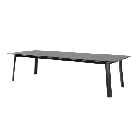 Alle Table Conference Table 300 cm / 118 in Media, Black Oak