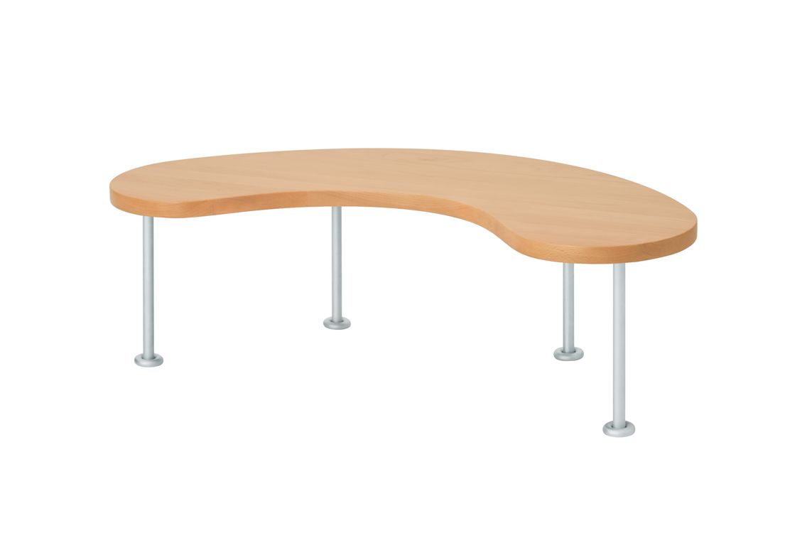 Worm Coffee Table Large, Beech/Steel, Art. no. 31374 (image 1)