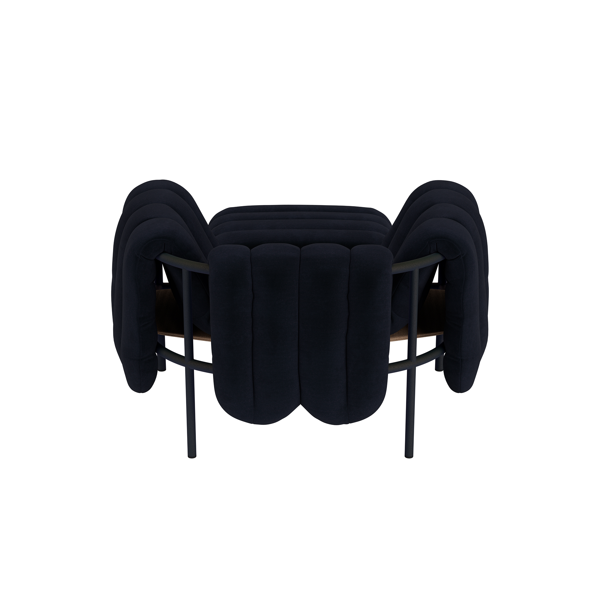 Puffy Lounge Chair + Ottoman, Velluto Coex VL30 / Black Grey (UK), Art. no. 32042 (image 4)