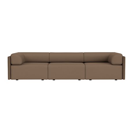 Palo Block 3-seater Sofa Low Back with Armrests, Autumn 361