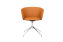 Kendo Swivel Chair 4-star Return, Cognac Leather / Polished (UK), Art. no. 20522 (image 2)
