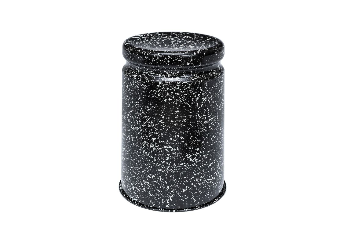 Last Stool, Black / White Splatter, Art. no. 14144 (image 1)