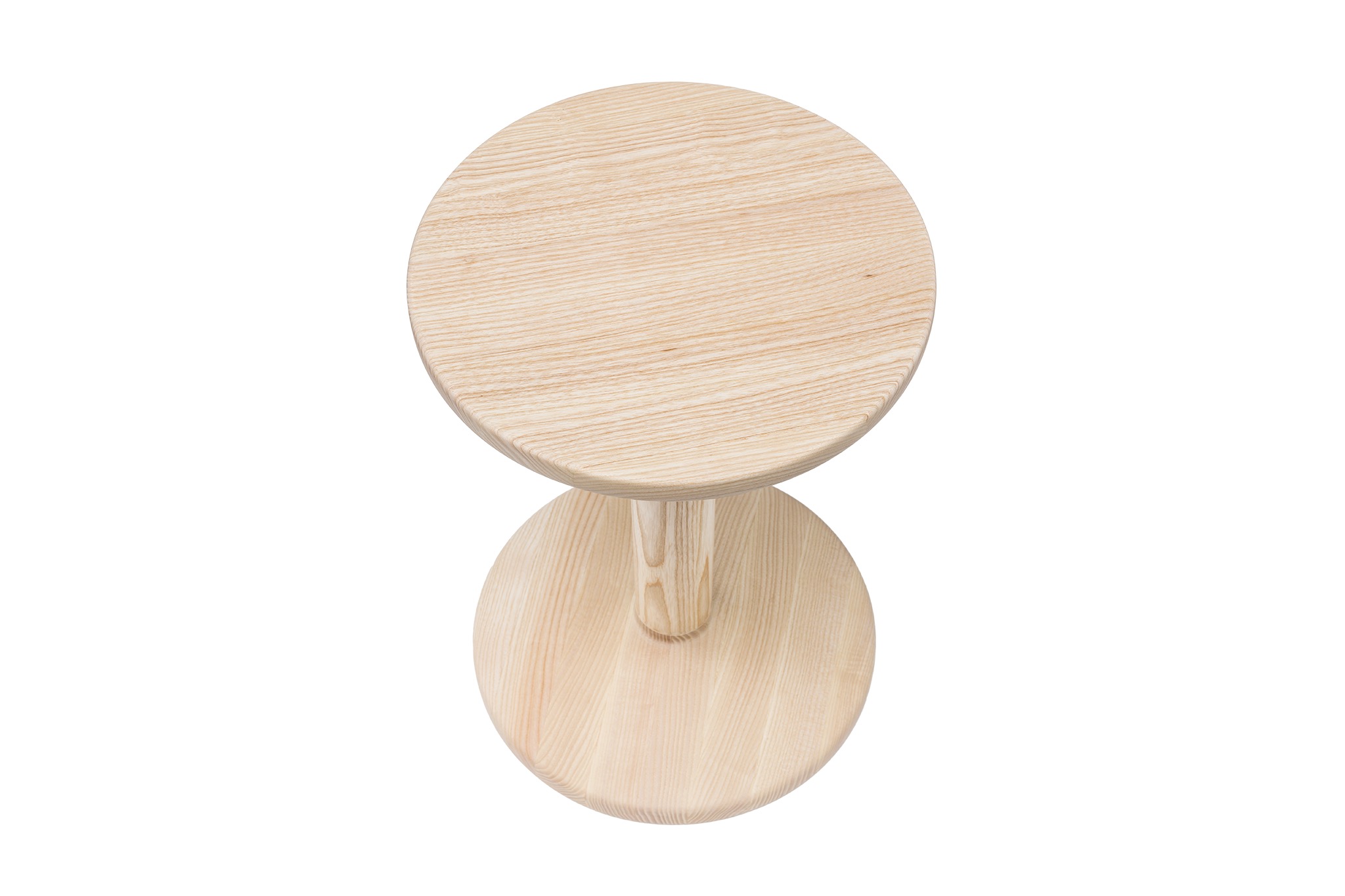 All Wood Stool Bobbin, Ash — Hem