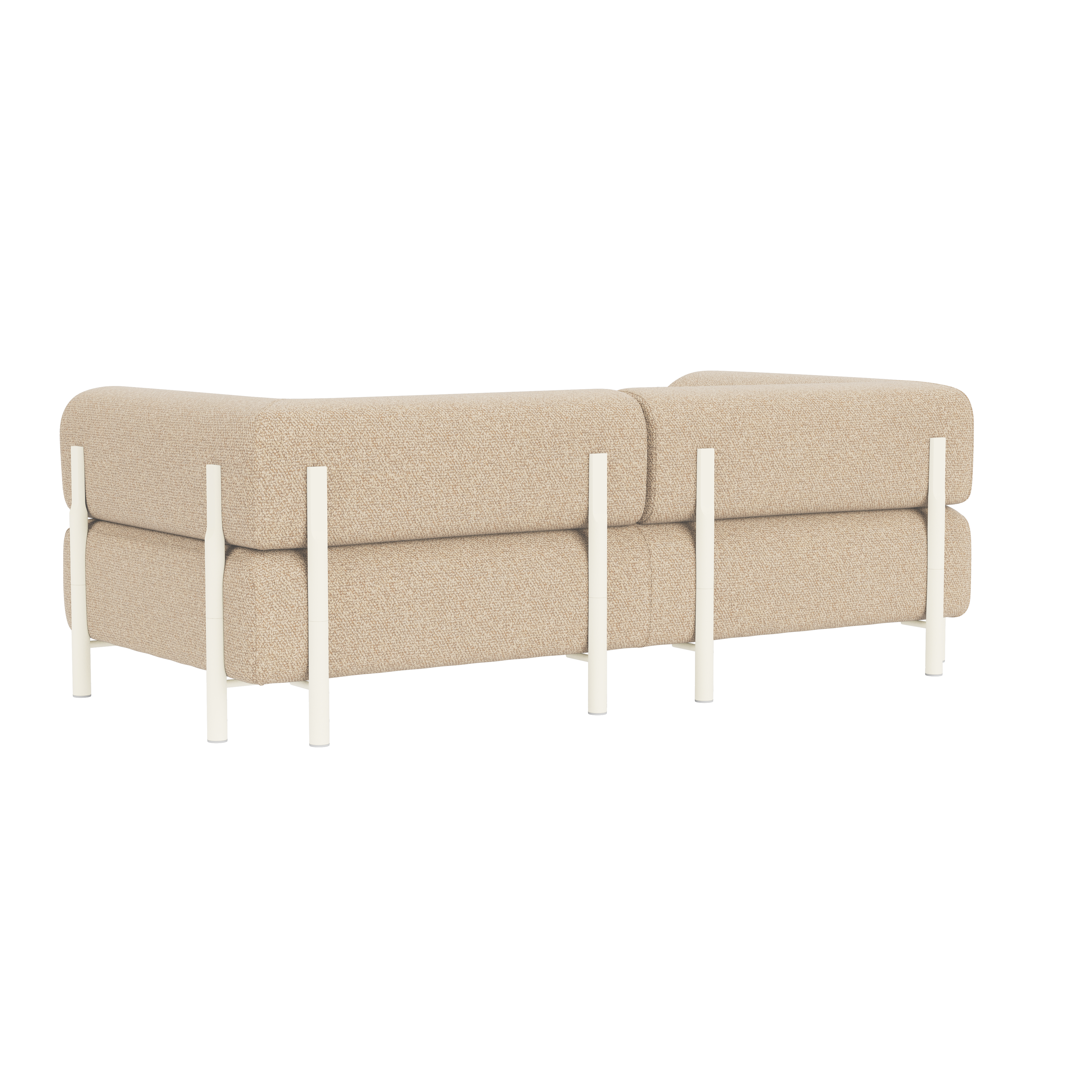 Palo 2-seater Sofa with Armrests, Storr 1501/White