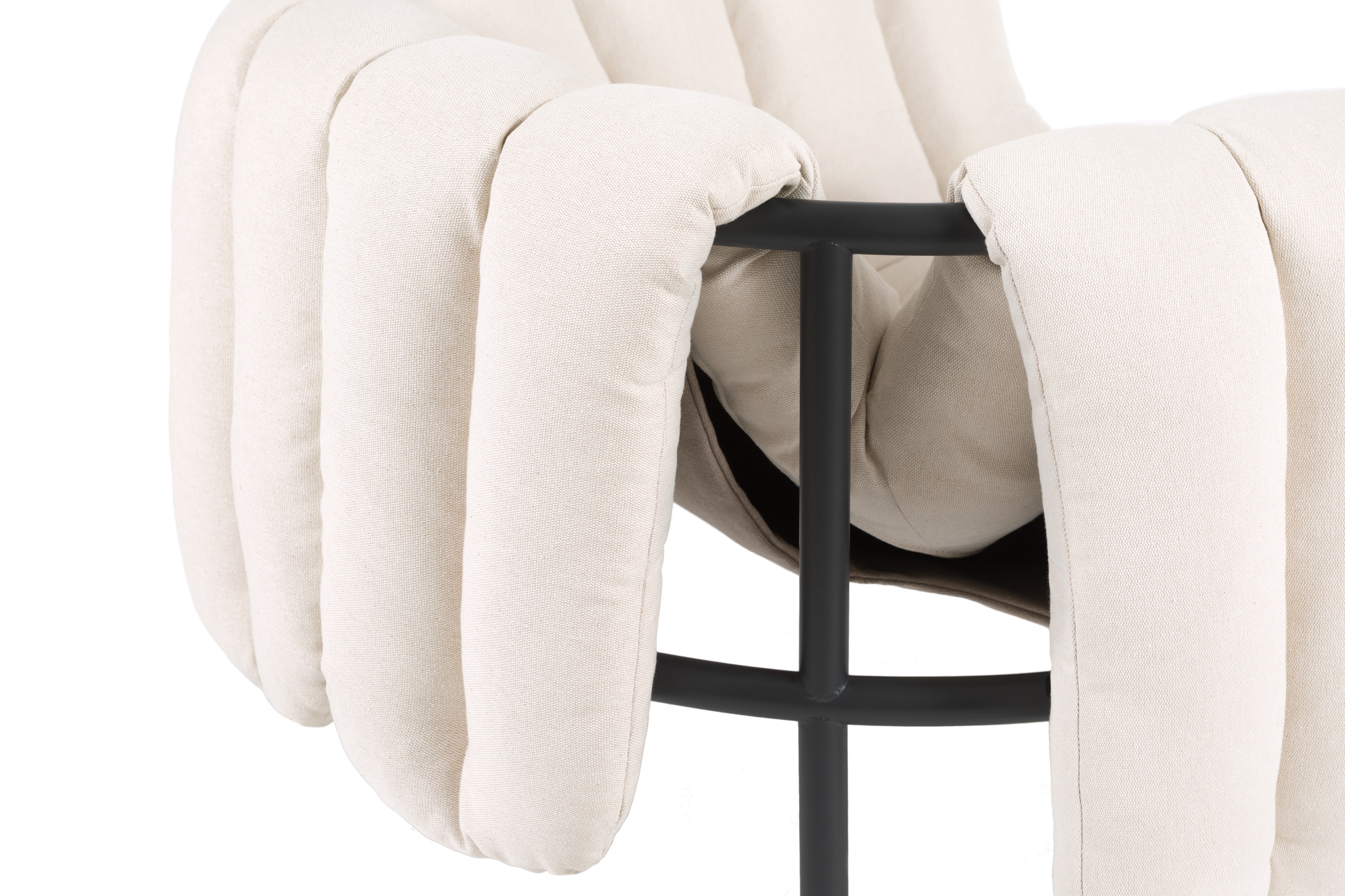 Puffy Lounge Chair, Natural / Black Grey, Art. no. 20194 (image 5)