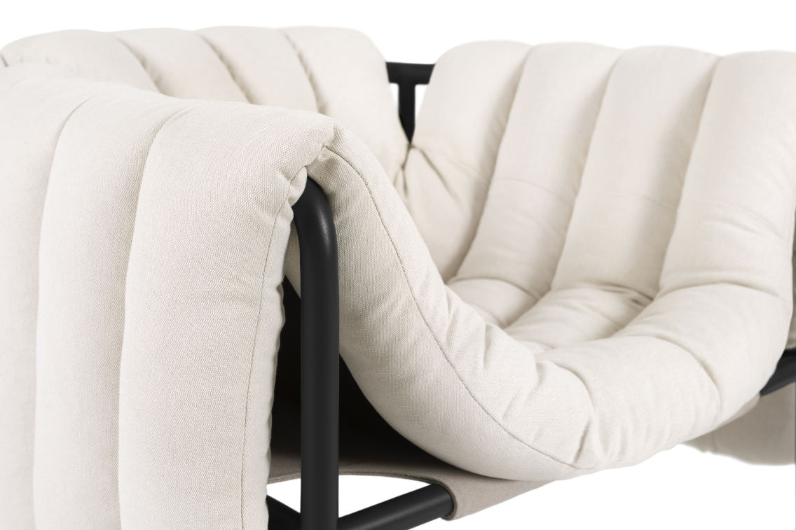 Puffy Lounge Chair, Natural / Black Grey, Art. no. 20194 (image 5)