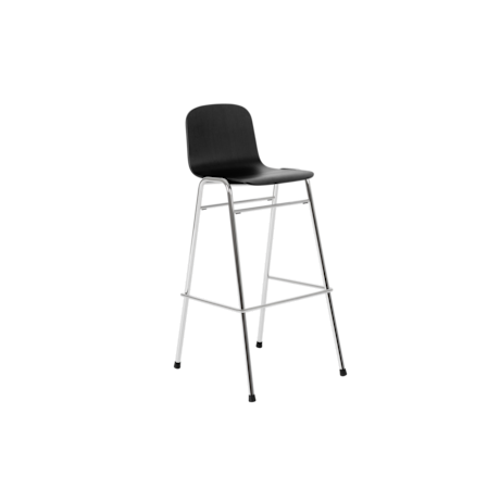 Touchwood Bar Chair, Black / Chrome