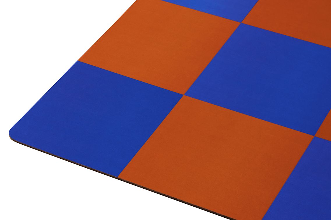 Check Placemat (Set of 2), Terracotta / Cobalt, Art. no. 31053 (image 2)