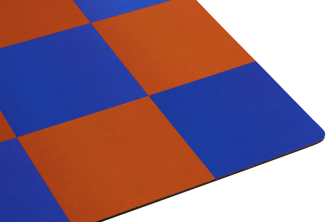 Check Placemat (Set of 2), Terracotta / Cobalt — Hem