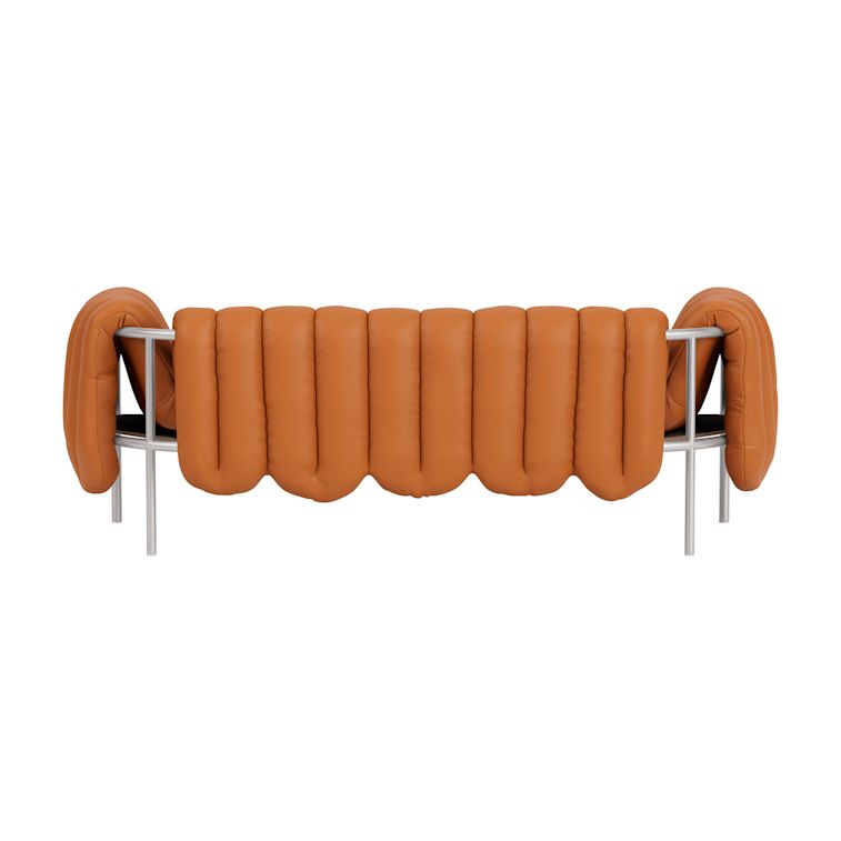 Puffy 2.5-seater Sofa, Elmosoft Leather 54035 / Stainless, Art. no. 96014 (image 5)
