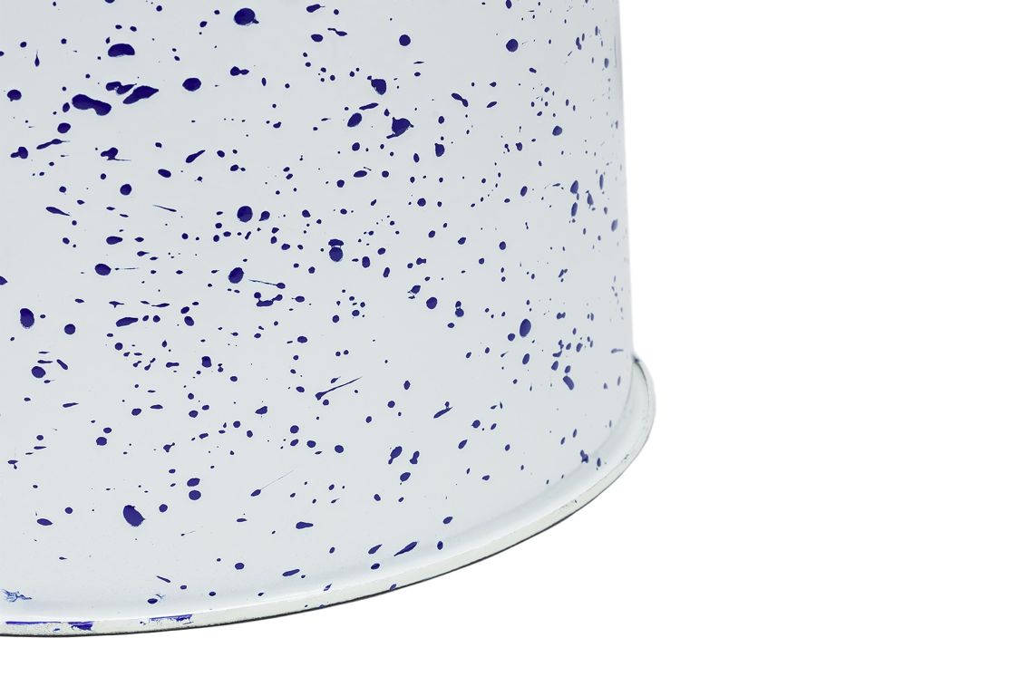 Last Stool, White / Blue Splatter, Art. no. 14147 (image 3)