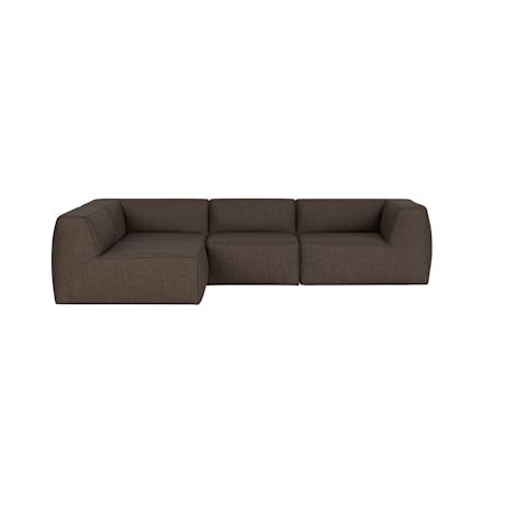 Great 3-seater Sofa Narrow Corner Left, Safire 0003