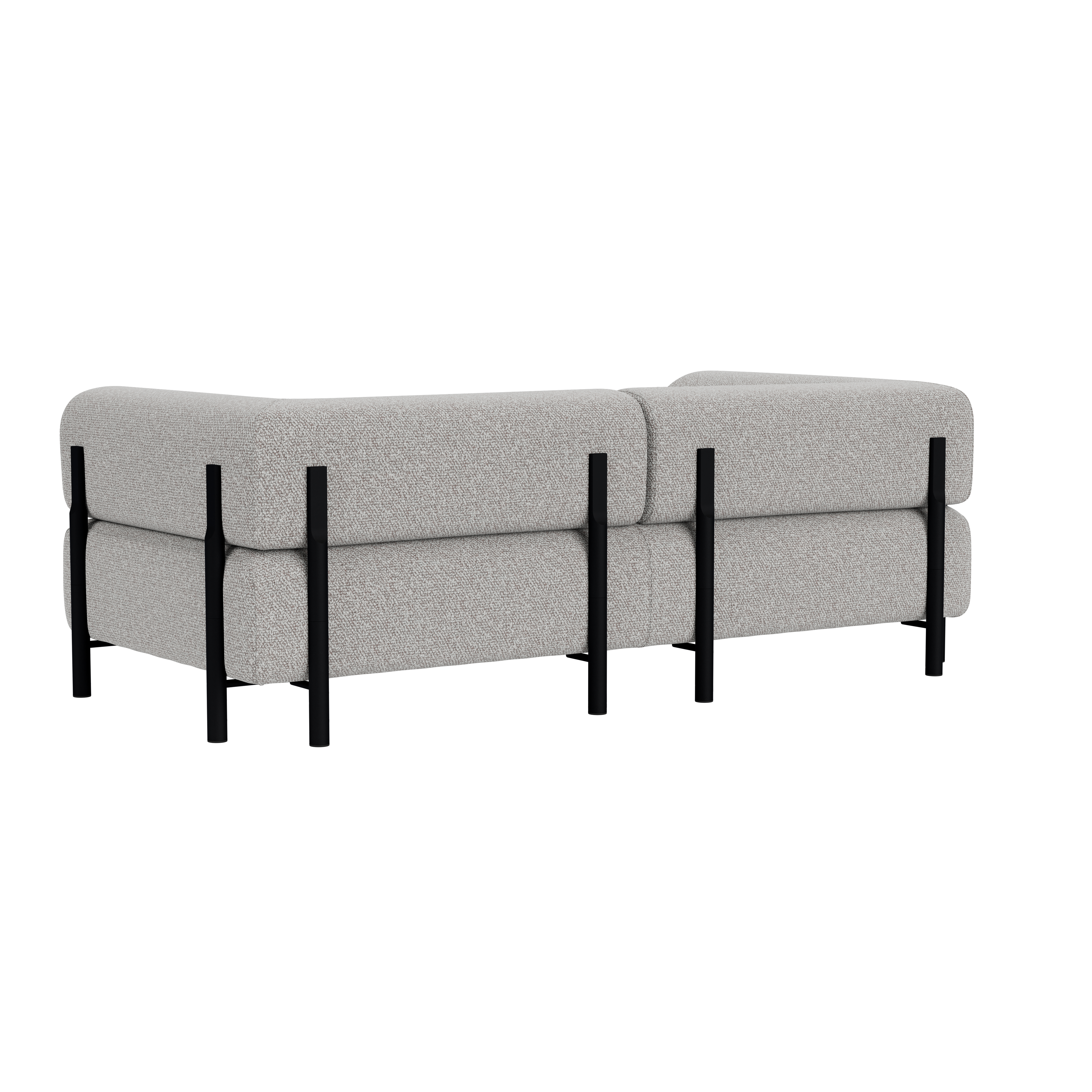 Palo 2-seater Sofa with Armrests, Storr 612/Black