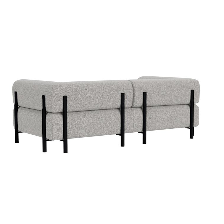 Palo 2-seater Sofa with Armrests, Storr 612/Black, Art. no. 90751 (image 4)