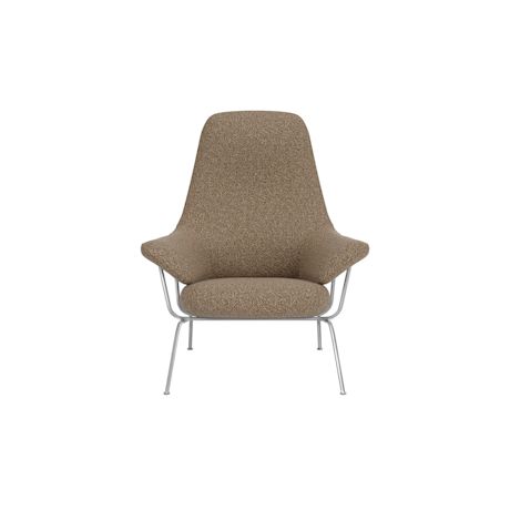 Hai Lounge Chair, Storr 3405/Brushed Stainless