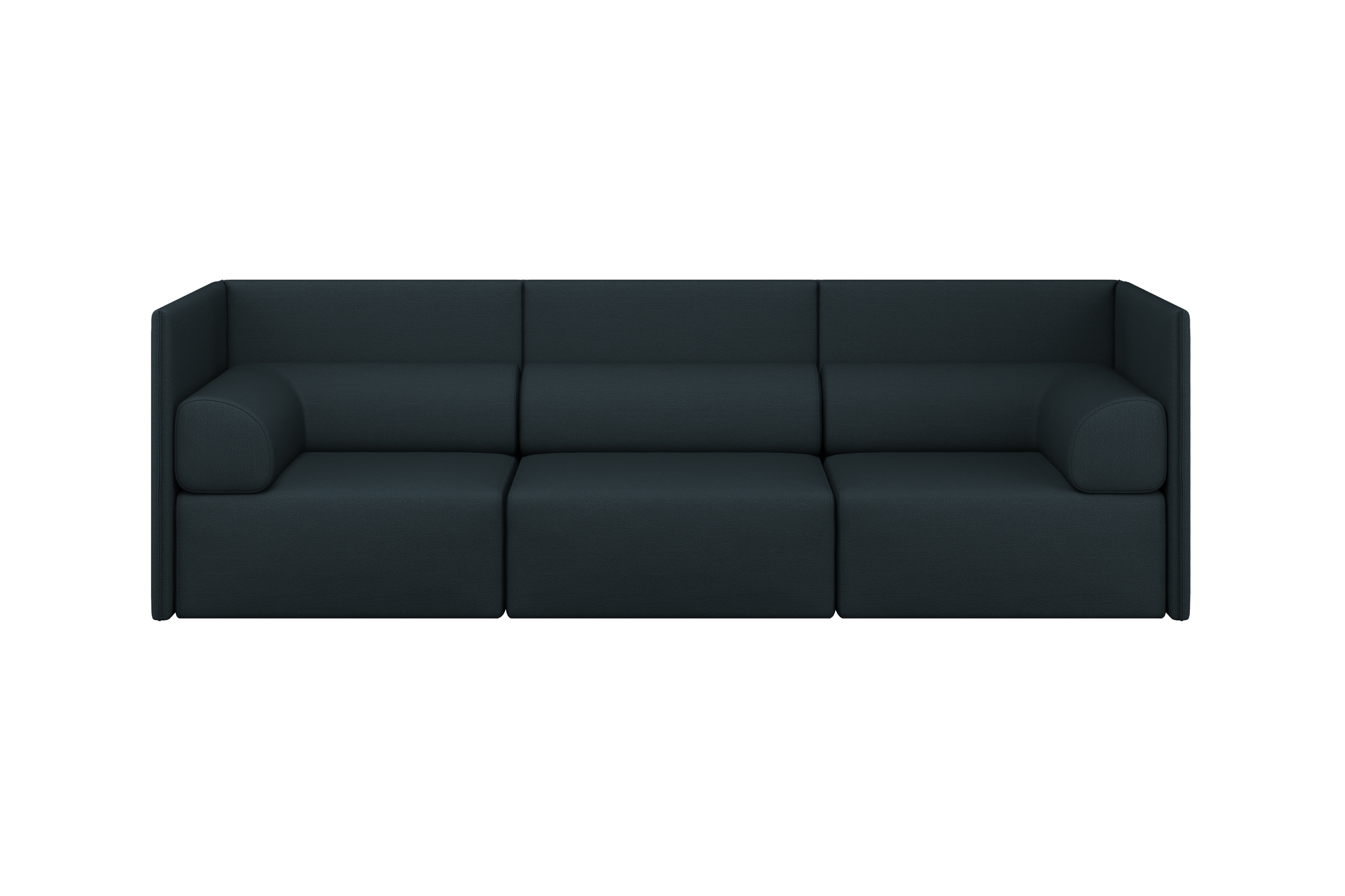 Palo Block 3-seater Sofa Medium Back with Armrests, Pine, Art. no. 31413 (image 1)