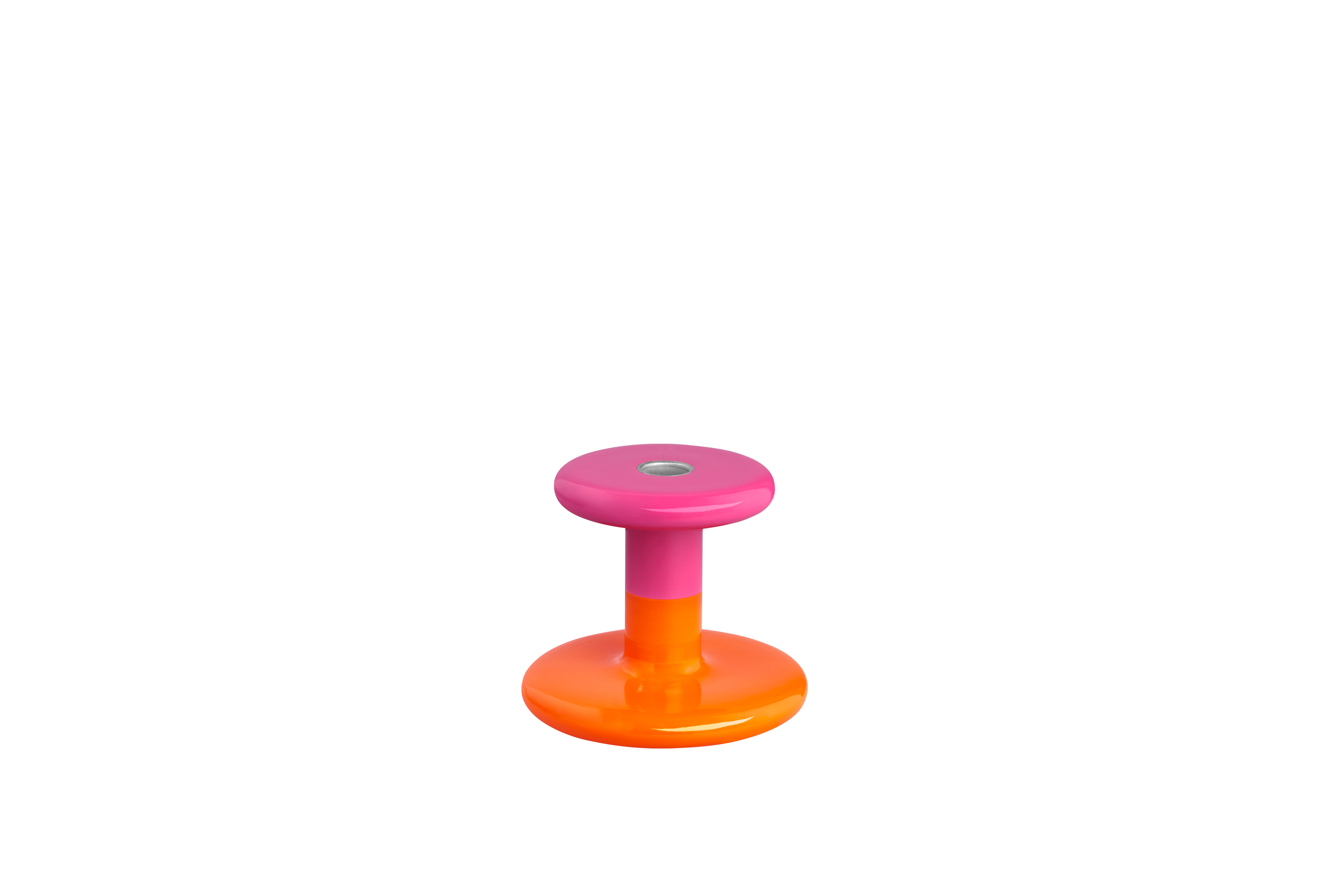 Pesa Candle Holder Low, Magenta / Orange, Art. no. 31022 (image 1)