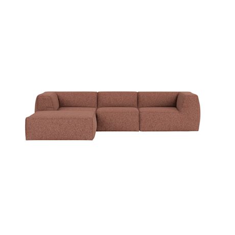Great 3-seater Sofa Narrow Chaise Left, Safire 0013