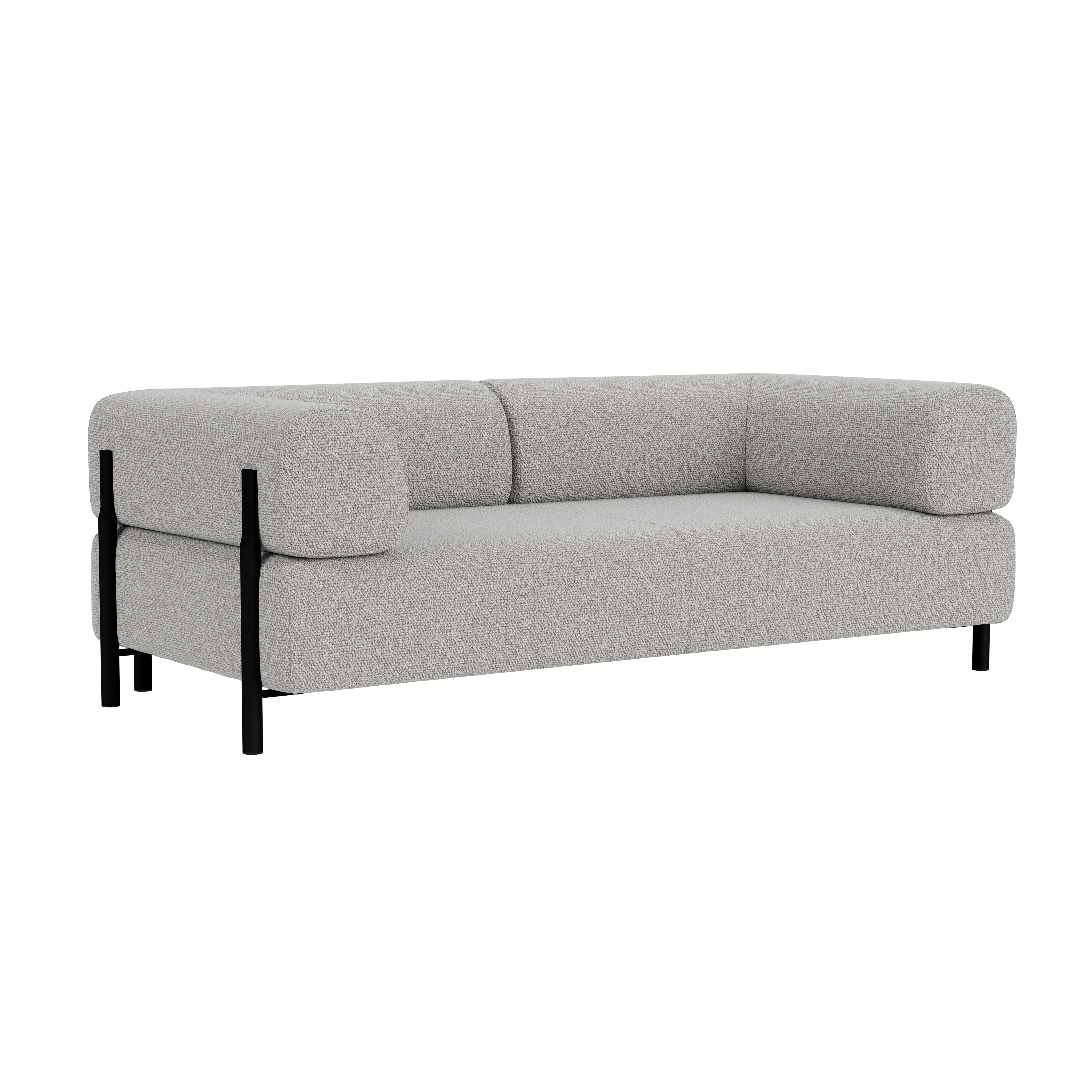 Palo 2-seater Sofa with Armrests, Storr 612/Black, Art. no. 90751 (image 1)