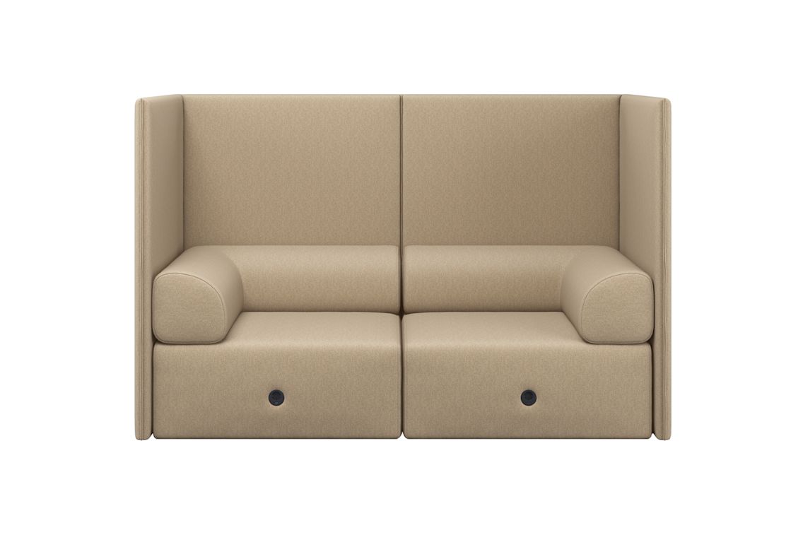 Palo Block 2-seater Sofa High Back with Armrests, Beige (UK), Art. no. 20739 (image 4)