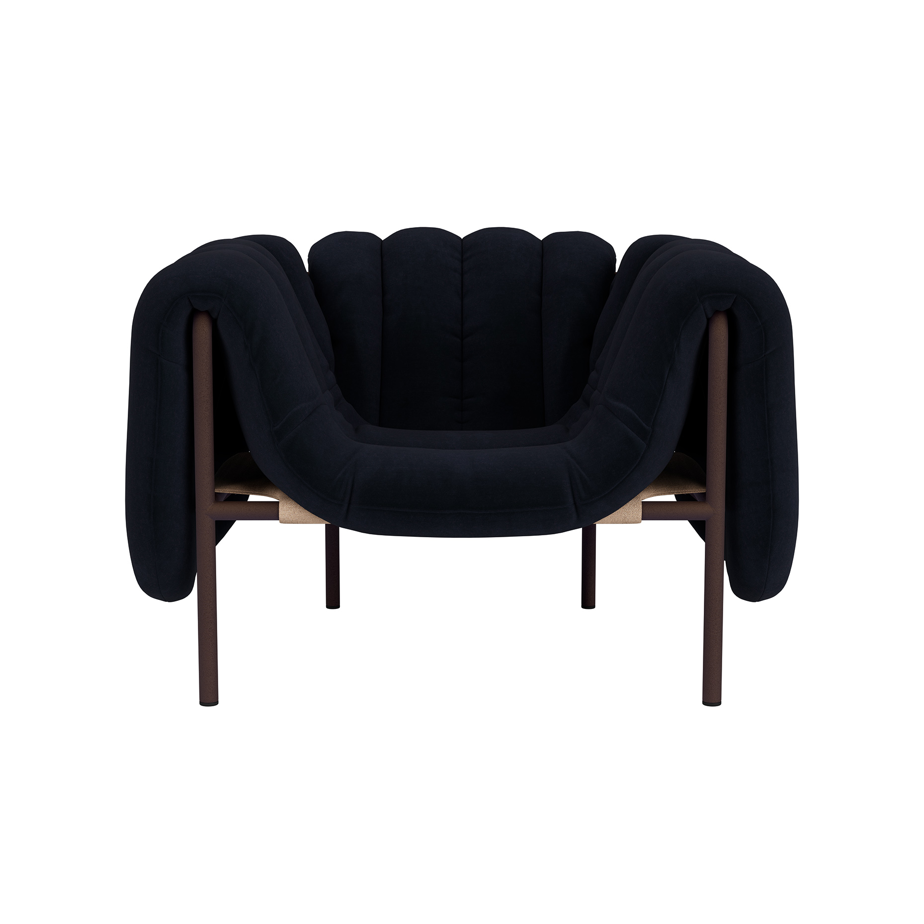 Puffy Lounge Chair, Velluto Coex VL30 / Chocolate, Art. no. 31844 (image 2)