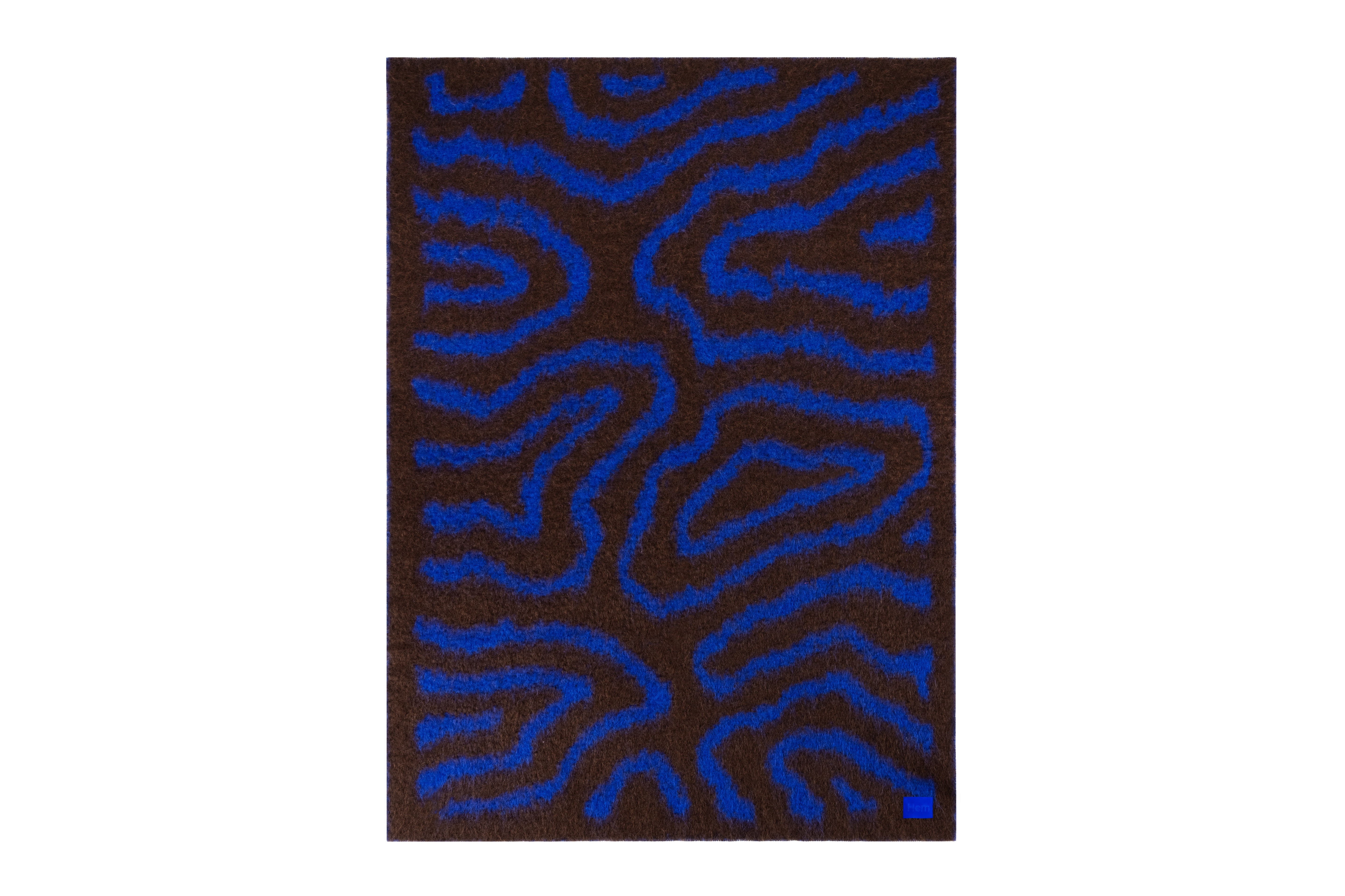Monster Throw, Ultramarine Blue / Brown Wiggle, Art. no. 30530 (image 3)